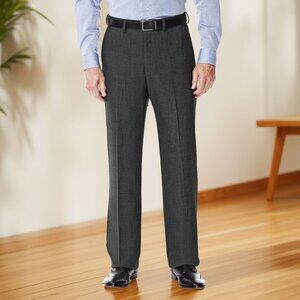 J.M Haggar Mens Premium Classic Fit Stretch Suit Pant Medium Gray Size 40X30 NWT